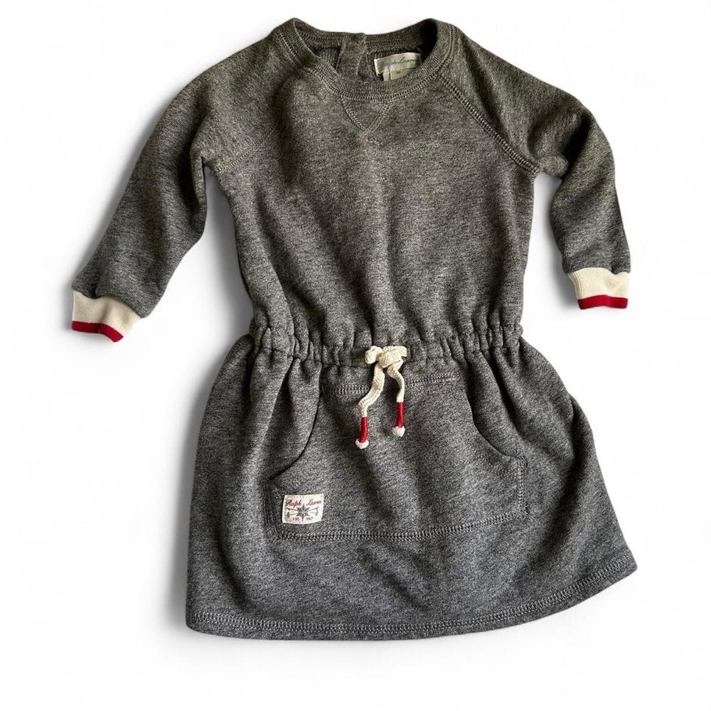 Vintage Ralph Lauren 9M Kids Heather Gray Dress